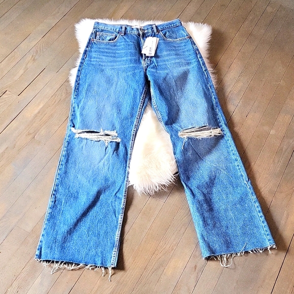 NWT Zara ripped wide legs jeans 👖 - Picture 10 of 17